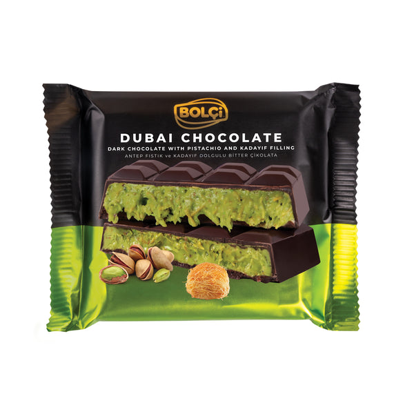 BOLCI - PISTACHIO DARK CHOCO. 100gr x 5 pcs x 9 dp