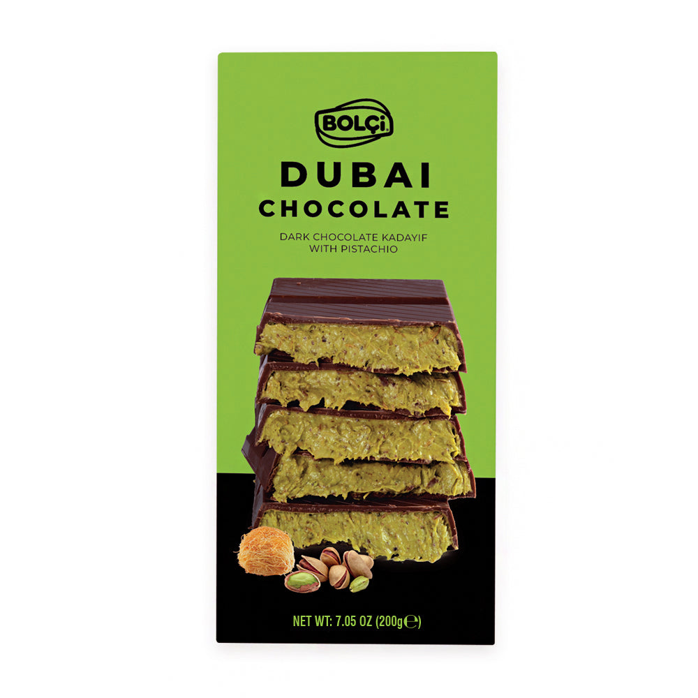 BOLCI- PISTACHIO DARK CHOCO. 200gr x 6 pcs x 6 dp