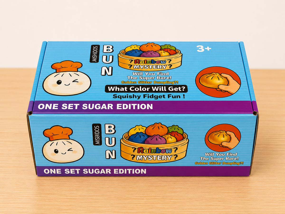 Squishy Bun - Golden Glitter Dumpling 180gr x 12 pcs