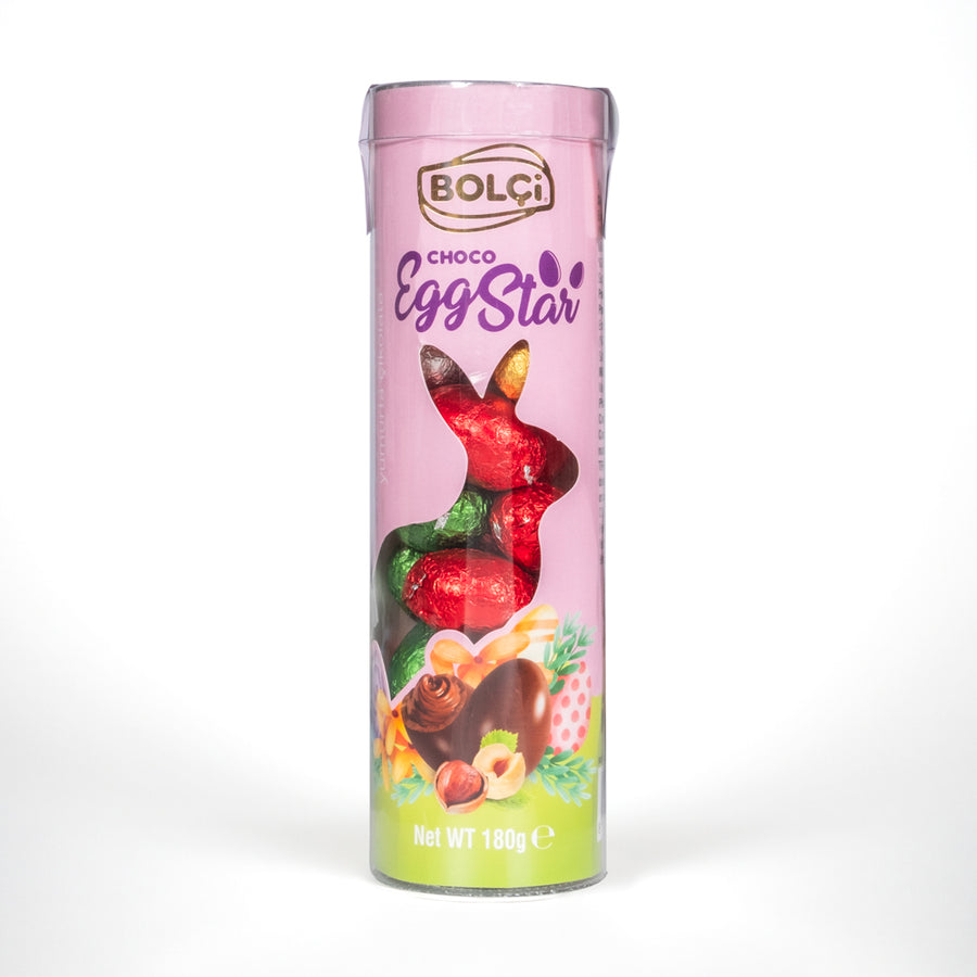 BOLCI-EGG STAR MILK CHOCO. 180gr x 12 pcs x 6 dp