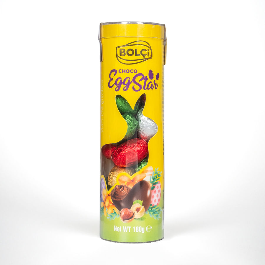 BOLCI-EGG STAR MILK CHOCO. 180gr x 12 pcs x 6 dp