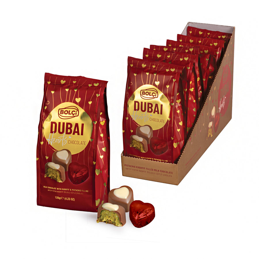 Bolci Pistachio Milk Heart 120gr x 6 pcs x 7 dp