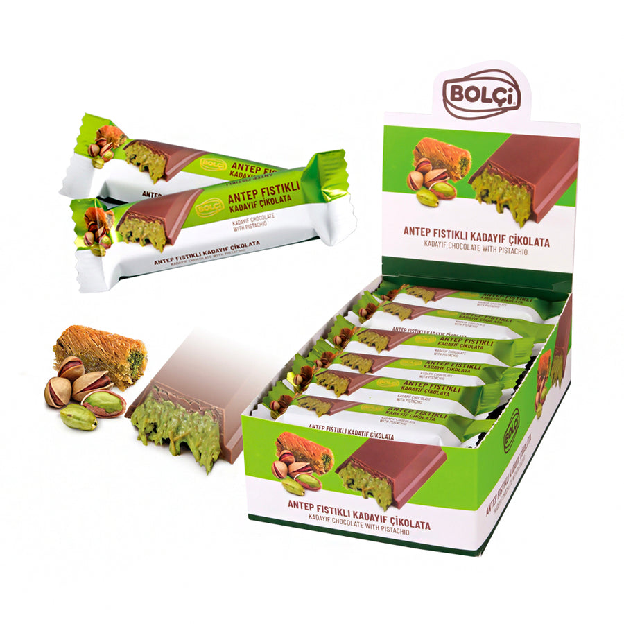 BOLCI - DUBAI CHOCOLATE 30gr x 24 pcs x 4 dp