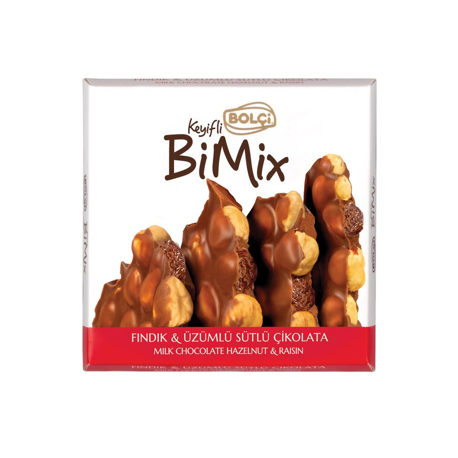 BOLCI-BI MOLA CHOCO.HAZELNUT & RAISIN 70gr x 6 pcs x 6 dp