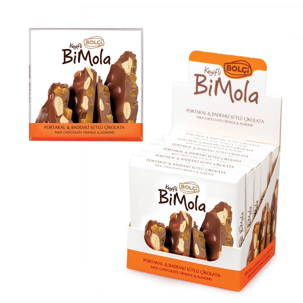 Bolci Milk Choco.Orange-Almond 70gr x 6 pcs x 6 dp