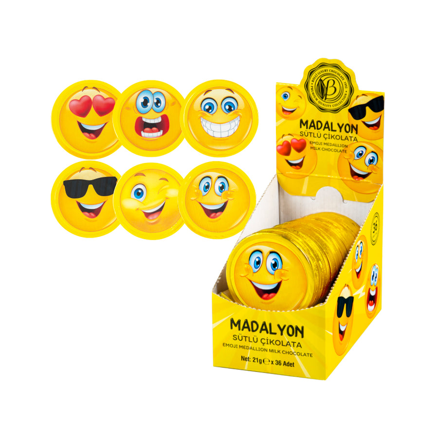 Bolci Emoji Medallion 23gr x 34 pcs x 3 dp