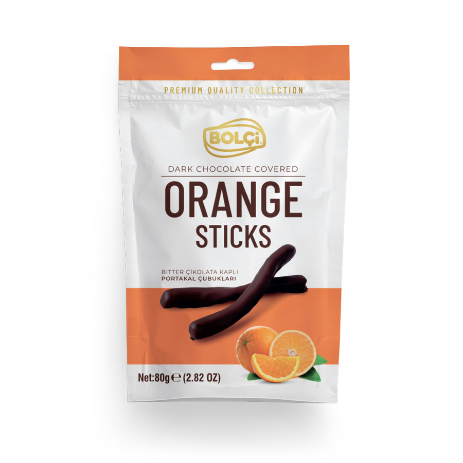 BOLCI-DARK CHOCO.ORANGE STICK 80gr x 12 pcs