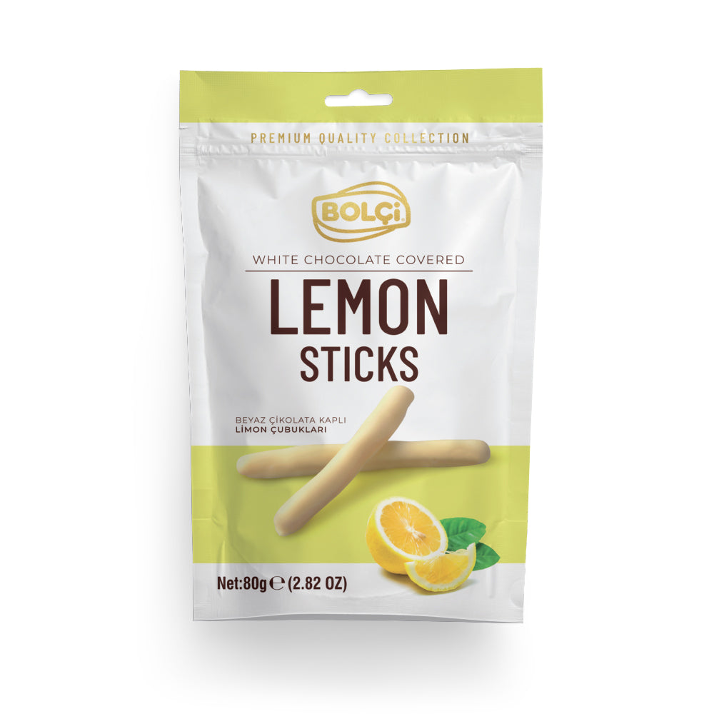 BOLCI-WHITE CHOCO.LEMON STICK 80gr x 12 pcs