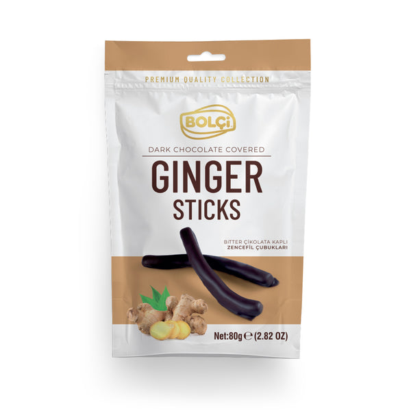 BOLCI DARK CHOCOLATE GINGER STICK 80gr x12 pcs