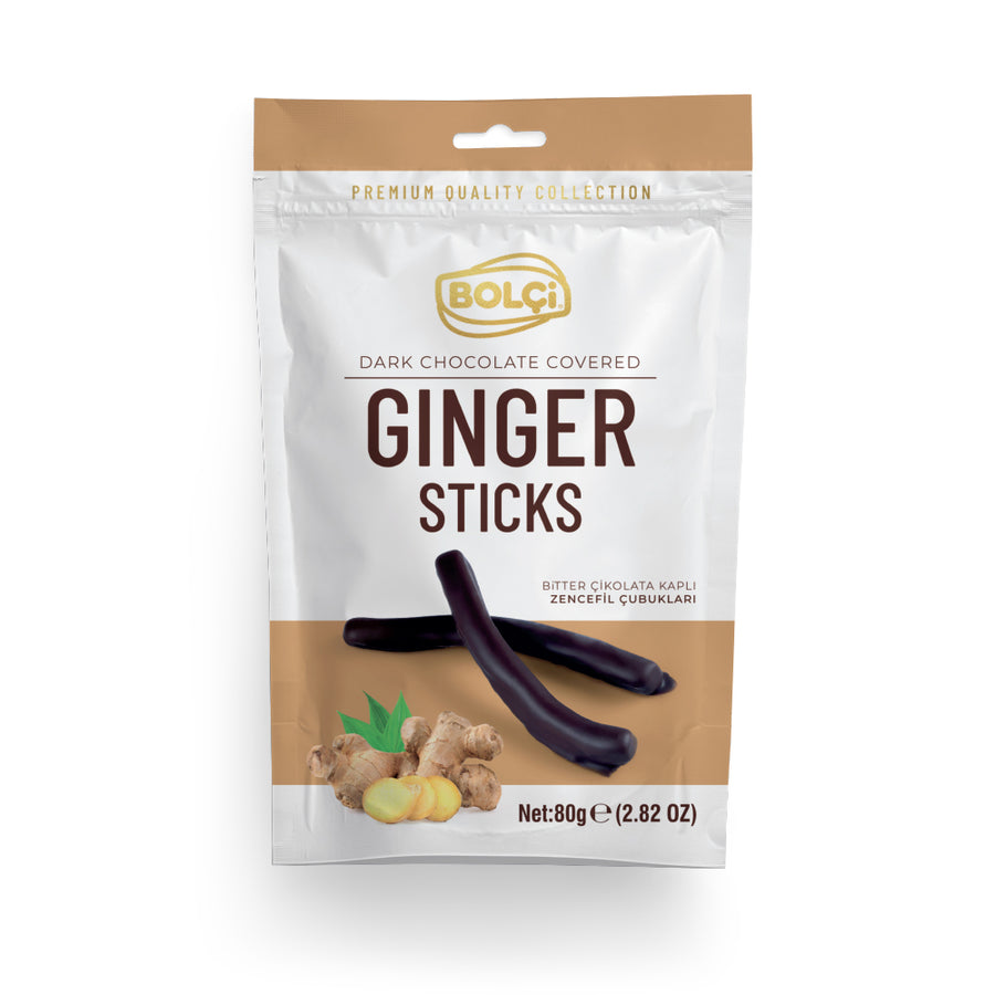 BOLCI DARK CHOCOLATE GINGER STICK 80gr x12 pcs