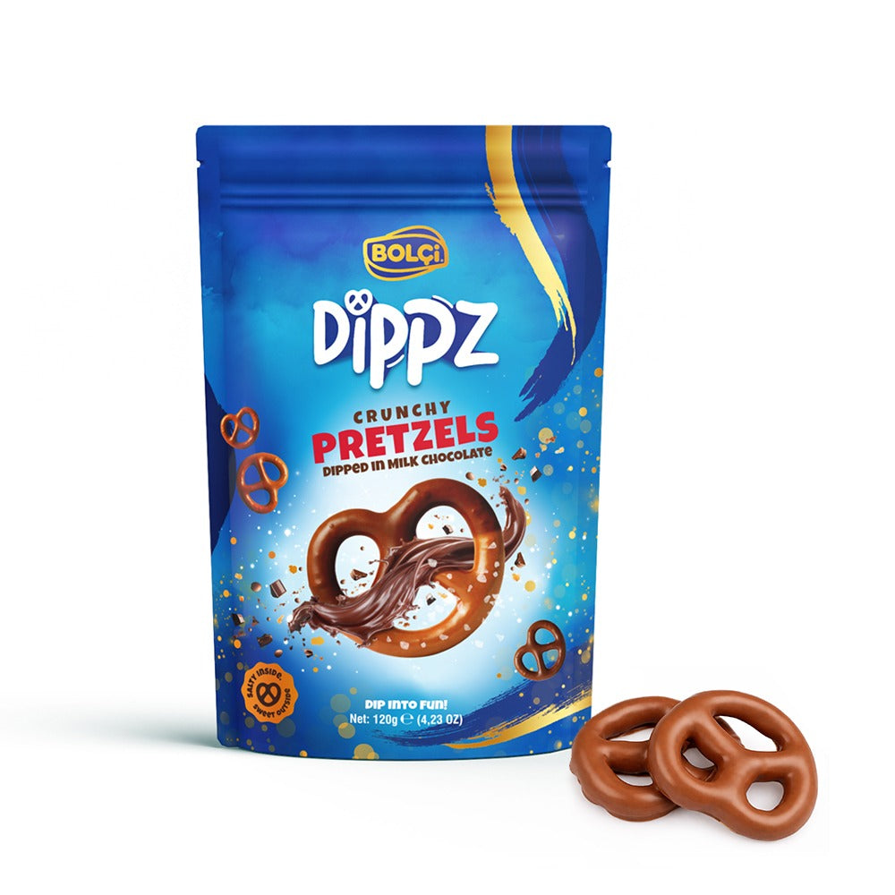 BOLCI-PRETZELS DIPPZ MILK CHOCO 120gr x 12 pcs
