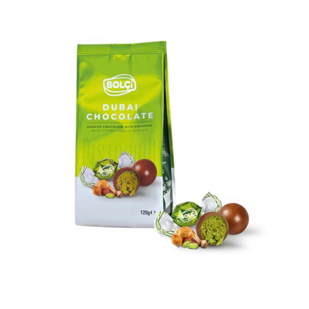 BOLCI-PISTACHIO MILK CHOCO.TWIST 120gr x 6 pcs