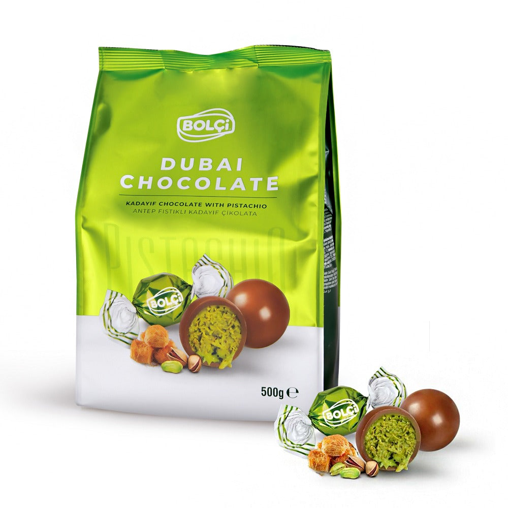 BOLCI-PISTACHIO MILK CHOCO.TWIST 500gr x 7 pcs