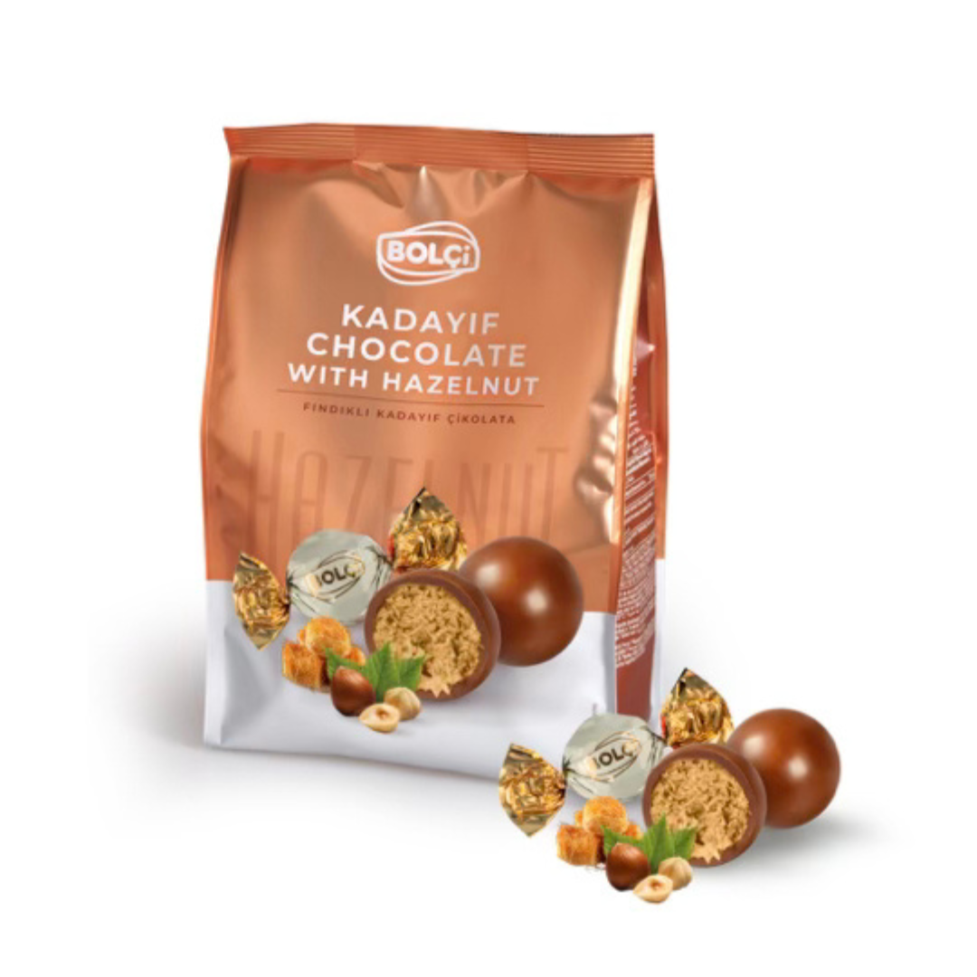 BOLCI-HAZELNUT KADAYIF MILK CHOCO TWIST 500gr x 7 pcs