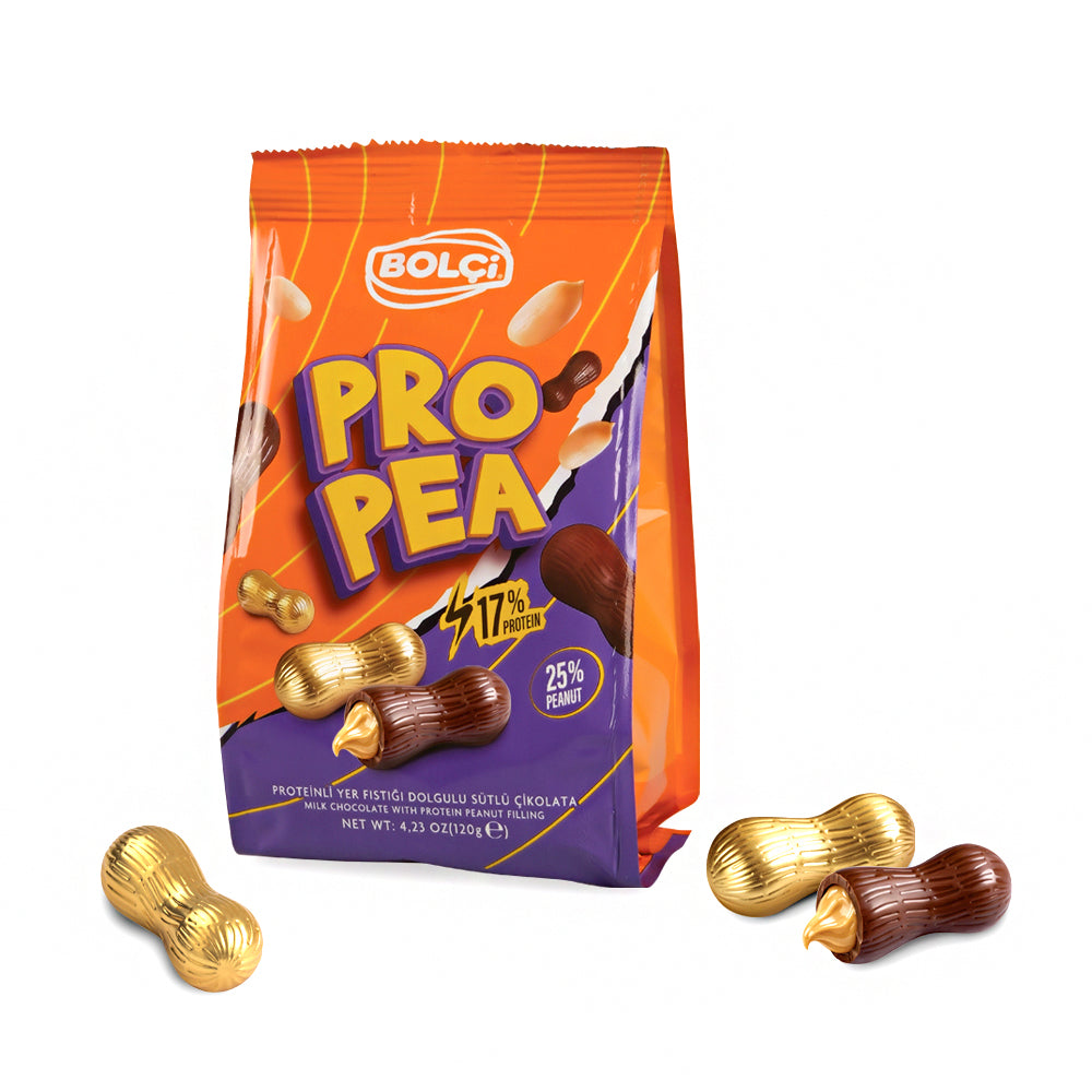 BOLCI-PEANUT MILK CHOCO.PROPEA 120gr x 6 pcs x 2 dp