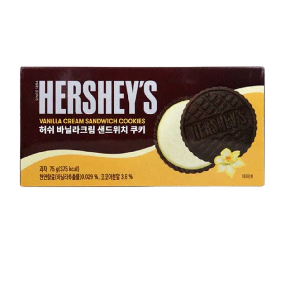 Hershey’s-Vanilla Cream Sandwich Cookie 75gr x 24 dp
