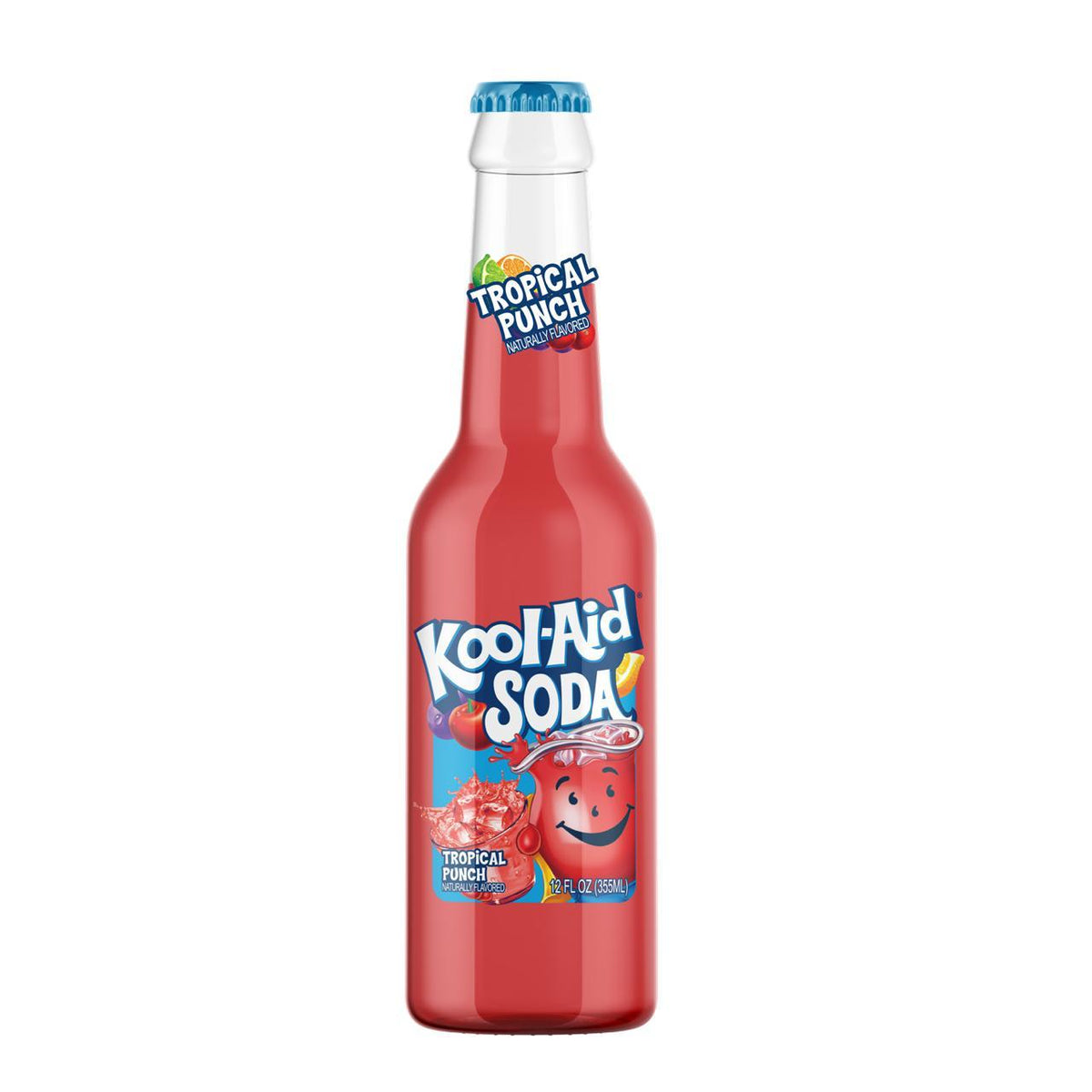 Kool Aid Soda-Tropical Punch 355ml 12 bottles