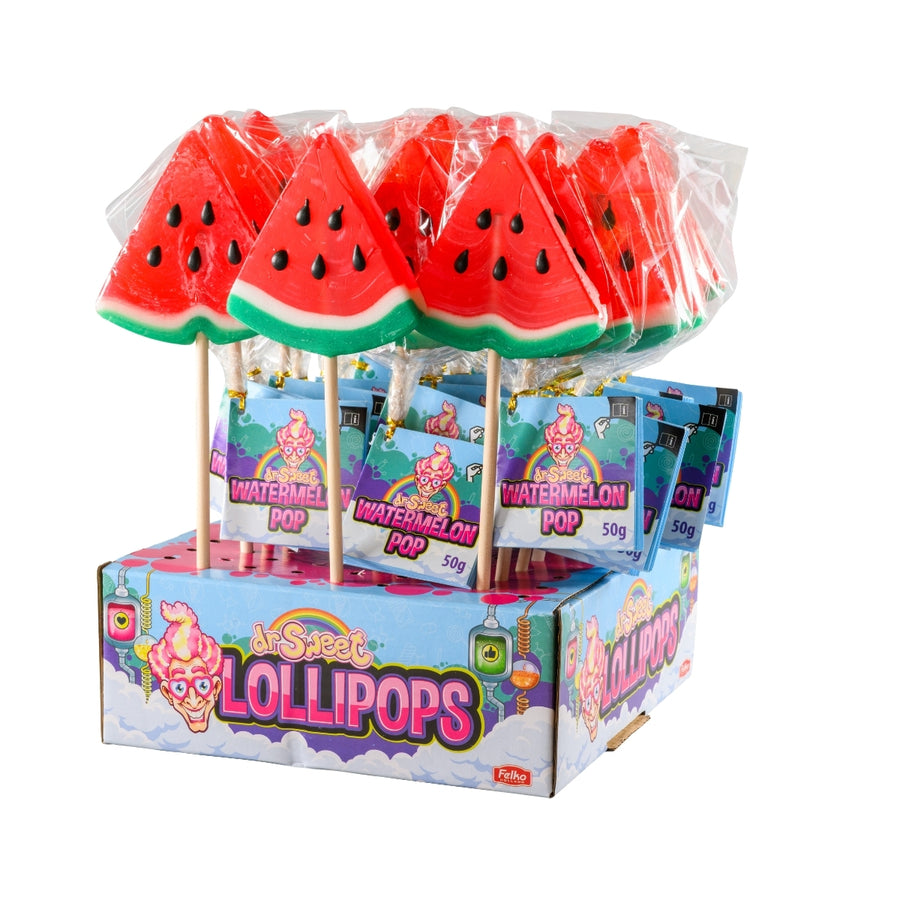 DR.SWEET-WATERMELON POPS 50gr x 24 pcs x 4 dp