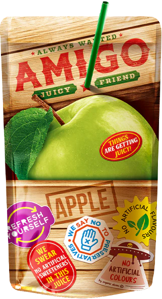 AMIGO-APPLE JUICE 200ml x 8 pcs x 3 dp