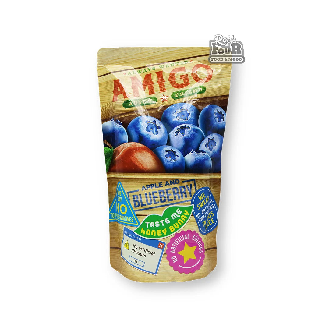 AMIGO-APPLE&BLUEBERRY Juice 200ml x 8 pcs x 3 dp