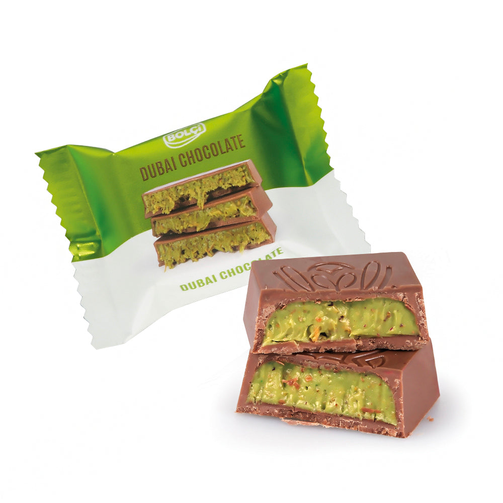 BOLCI- PISTACHIO CHOCO.  (FLOWPACK) 16gr x 75 pcs x 2 dp
