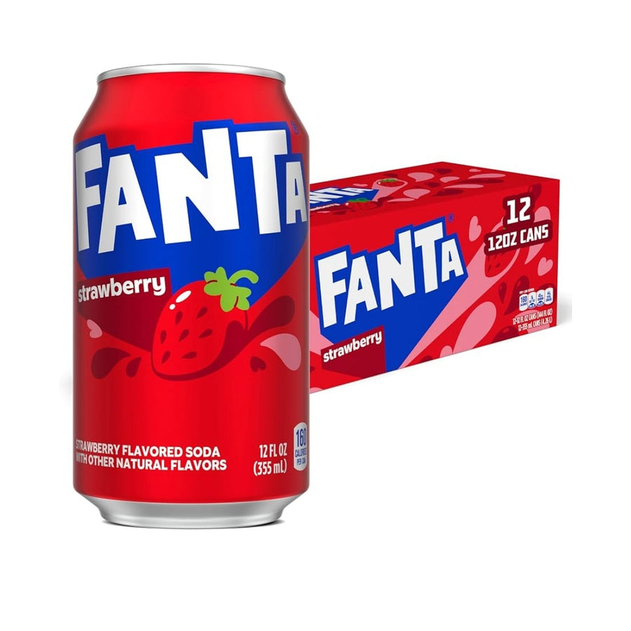 Fanta - Strawberry 355ml x 12 Cans