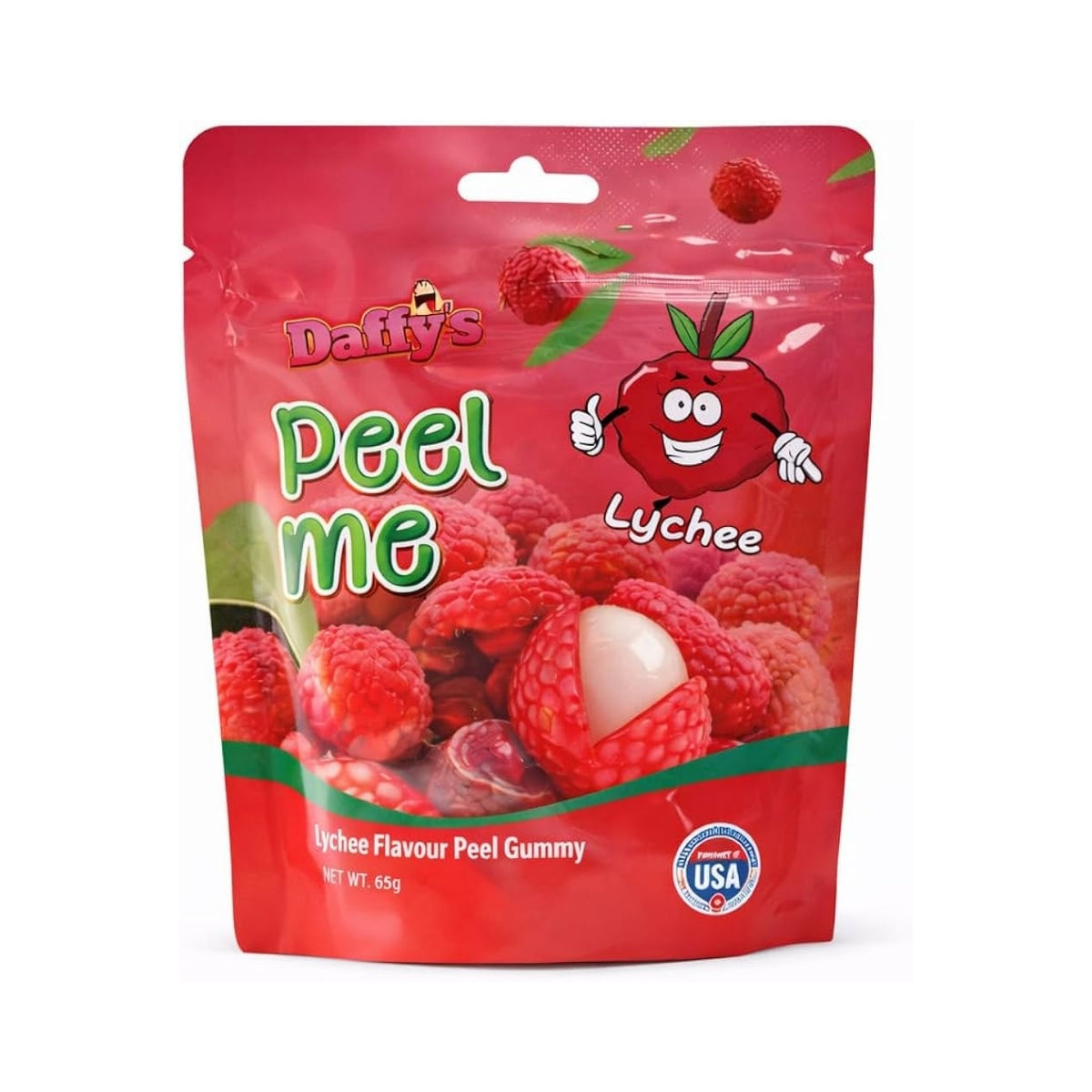 Daffy’s Mystery Peelz Gummy Lychee 65gr x 24 pcs