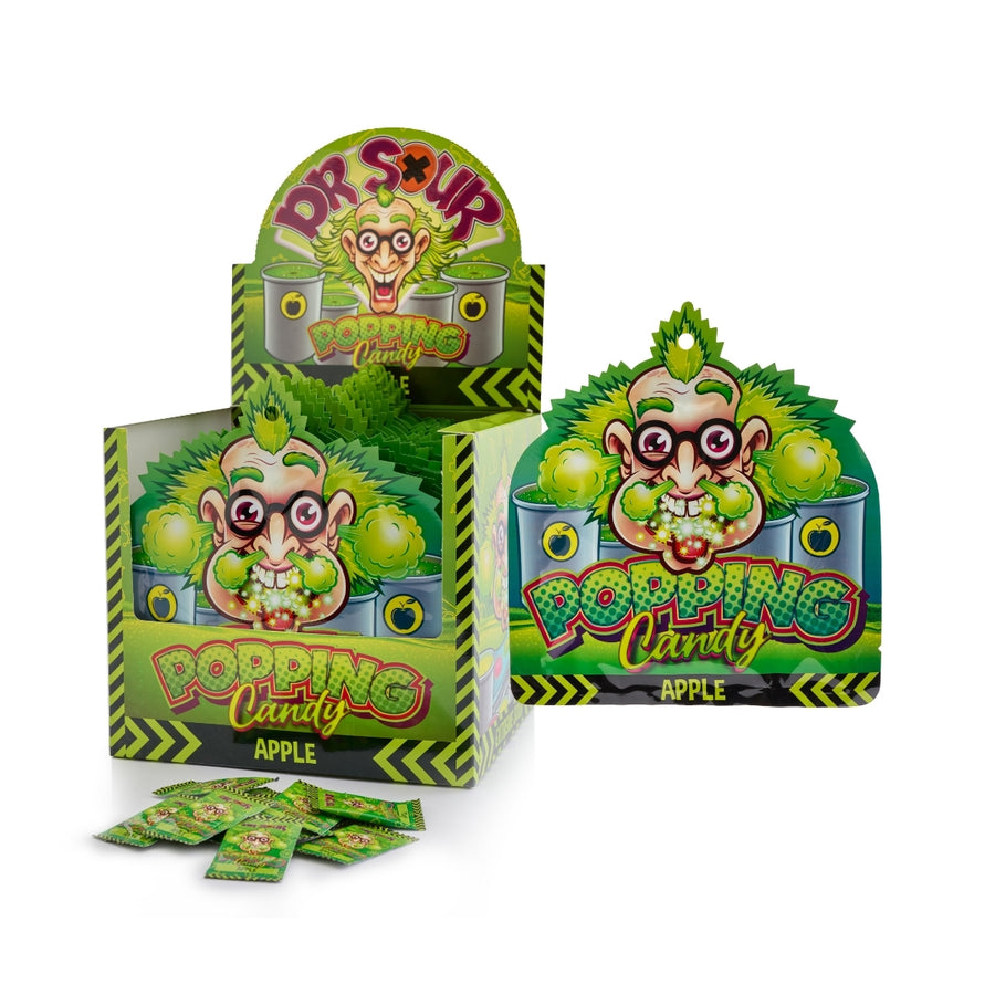 DR.SOUR-POPPING CANDY-APPLE 15gr x 20 pcs x 12 dp