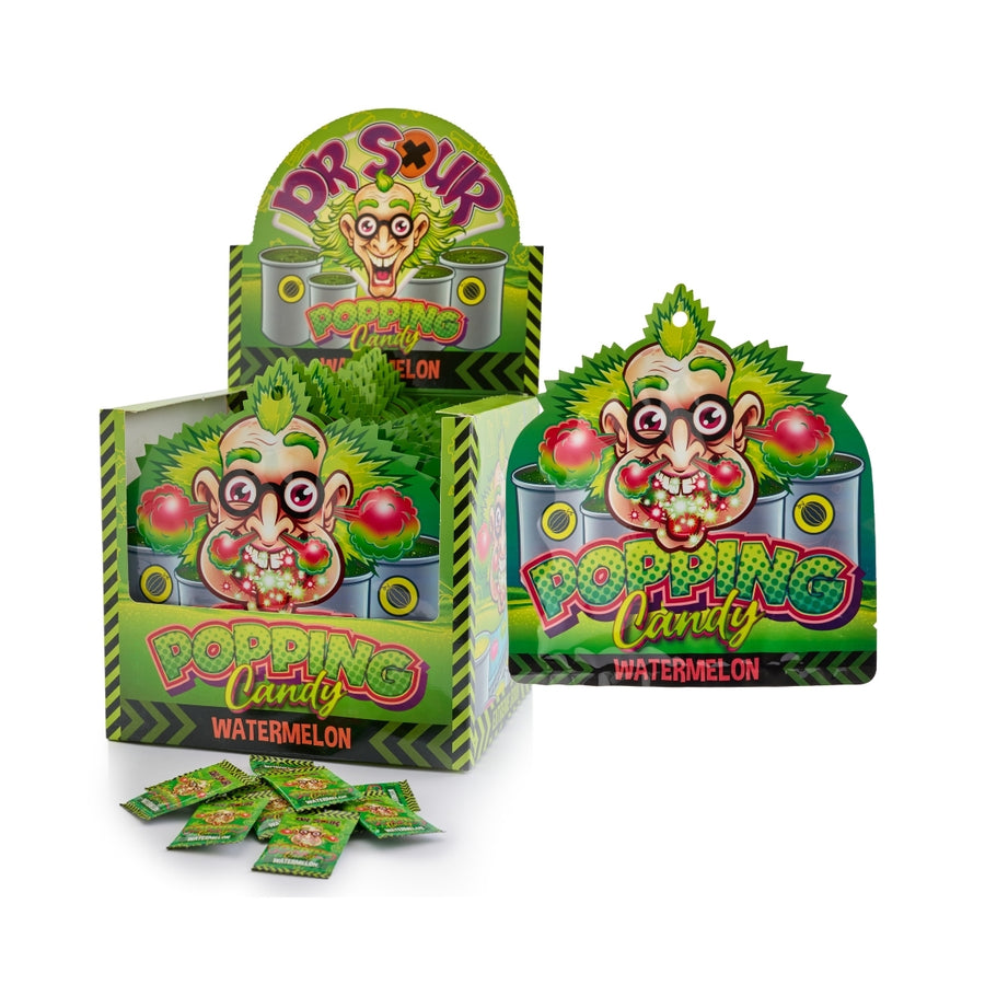 DR.SOUR-POPPING CANDY-WATERMELON 15gr x 20 pcs x 12 dp