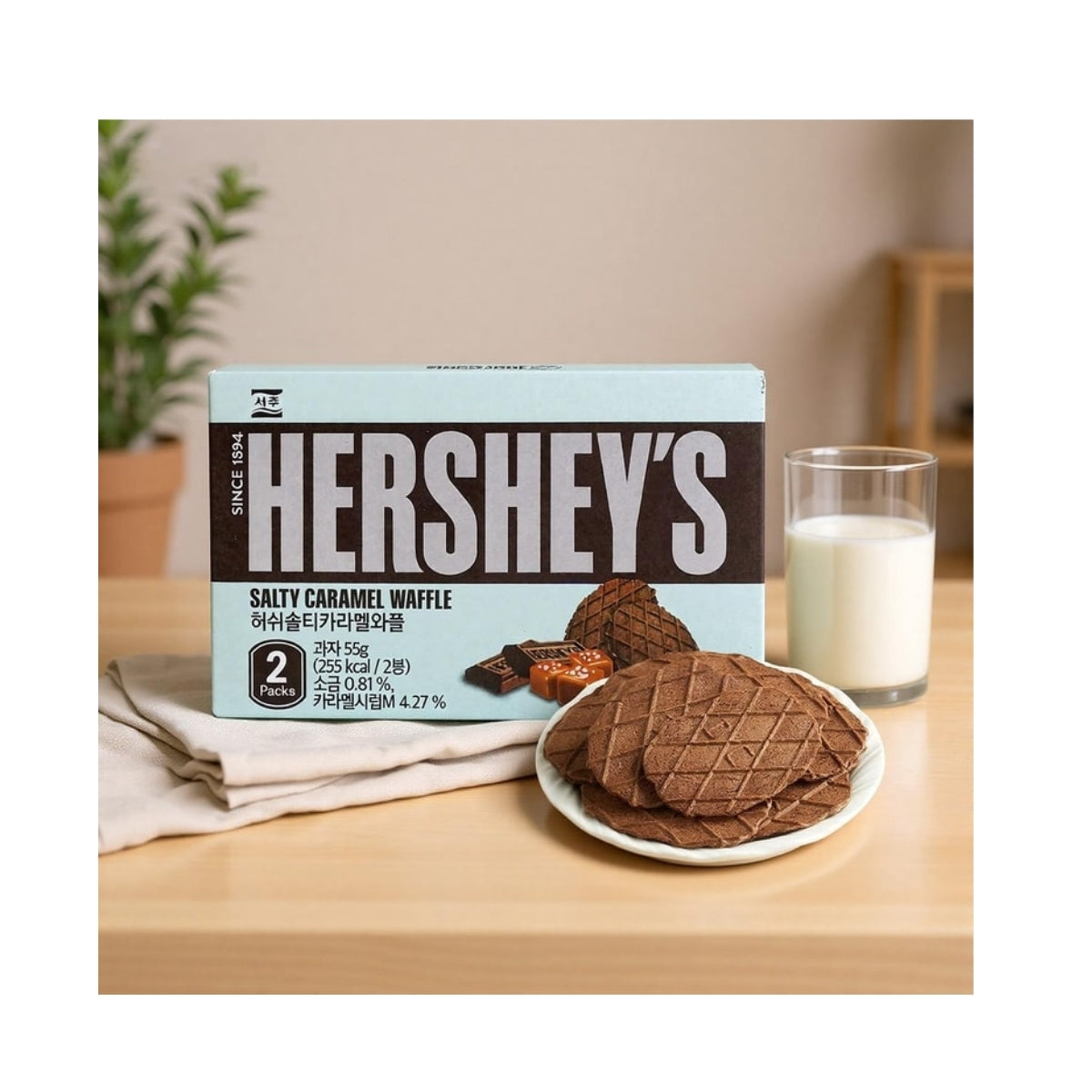 HERSHEY'S SALTY CARAMEL WAFFLE EACH 55gr x 32 dp